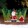 New Year's basket for the decor "Santa Claus in the forest" 20 × 15 × 11 cm