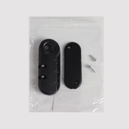 Code lock for a suitcase. with mounts, 3.3 × 8.3 × 1.8 cm, black color-6