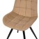 Dining stool Polini Home Verona Sm, beige-black color