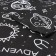 T -shirt for a boy, black color/space, height 122 cm