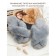 Bunny slippers, size 38-39, gray color