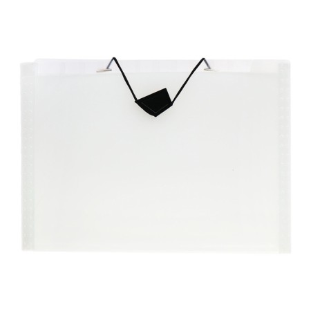 A4 cartridge folder, calligrata top deluxe, 12 departments, 700 μm, on a button, white with color separators-5