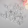 Glass beads 8 mm (set 20 pcs), transparent