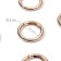 Karabin ring, d = 19/27 mm, thickness - 4 mm, 5 pcs, gold color