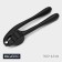 Magistro Vantablack garlic press, 16.5 × 4.5 cm, black color