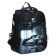 School backpack 38 x 30 x 16 cm, ergonomic back, Stavia "rally", black