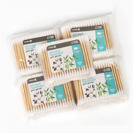 Cotton sticks, tip - classic, cotton/bamboo (stick) 1000 pcs