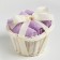 Set of terry decorative napkins Ethel "View 1" 30x30sm-3pcs, lilac color, 100% cotton