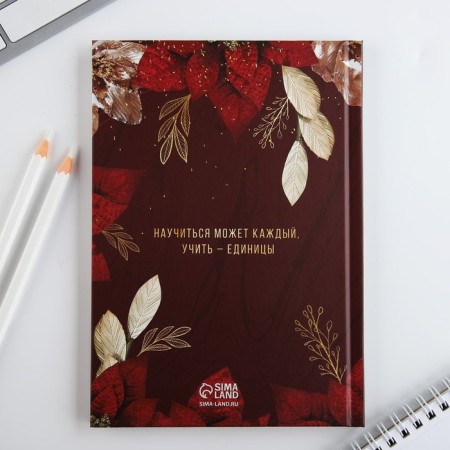 Diary A5, 80 liters, solid cover "Bordeaux teacher"-4