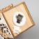 Christmas tree toy "House with a deer and a snowman", from batteries, a glow of warm white