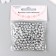 Set of beads "needlework" plastic, diameter 6 mm, 25 g, silver