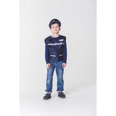 Carnival costume "Driver", vest, headgear, height 110-122 cm, 4-6 years old