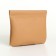 Cosmetic bag on the spring, brown color