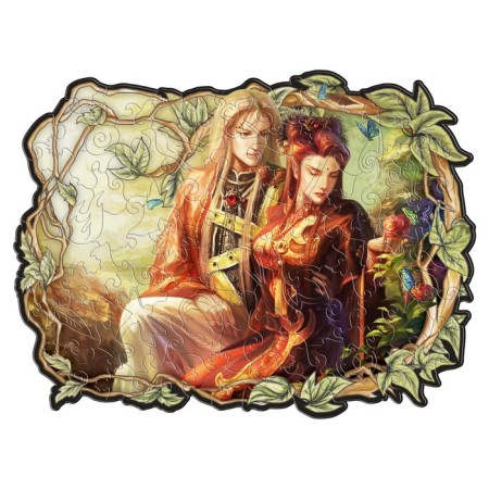 Figure puzzles, 18 × 23 cm "Date of lovers" 100 details