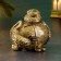 The piggy bank "Snake on the barrel" gold, 15x11x12cm