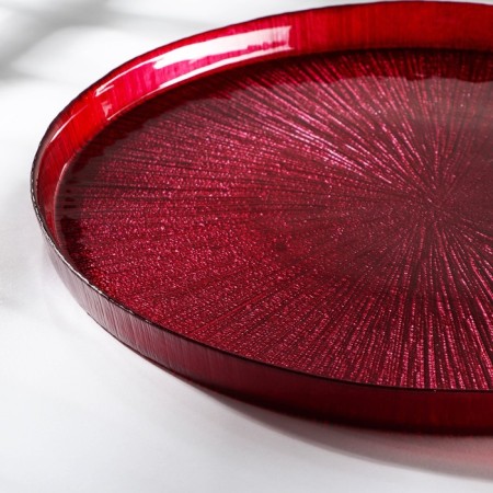 Serving dish "Link", d = 28 cm, red color-1