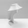 Bust for jewelry, 17 x 11 x 25 cm, h = 23.5 cm, white color