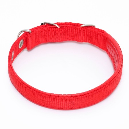 Collar "Comfort" Combined, 45 x 2 cm, Osh 30-39 cm, red-2