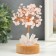 Acrylic souvenir, metal, tree Light "Tree of Good luck" pink