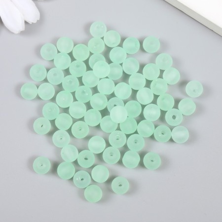 A set of plastic beads "Astra" 8 mm, 20 g (70 +/- 10pcs), mint-1