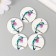 Decor for creativity wood "Circle. Hummingbirds on a branch" d = 3 cm