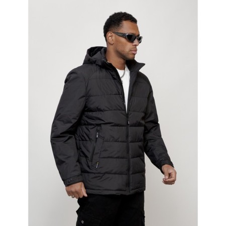 Male spring jacket, size 56, black color-3