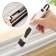 Brush-Chiste for cleaning windows and narrow openings of a share, with a scraper with a screensaver, color mix