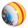 Ball with a pattern, diameter 12.5 cm, MIX color