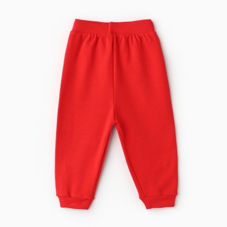 Pants children, red color, height 68 cm-3
