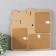 Photo frame LHDF "Dad" 33x33 in 3 photos 10x15 cm, col. oak/white (plastic screen)