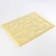 Universal rug for a bowl and a “fish” tray, 30x40 cm, beige