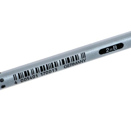 Black-granographic pencil Faber-Castell Grip 2001 B Professional, three-sided case, massage checkers-2