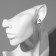 Hanging earrings with “chains” circles circle, white color in silver