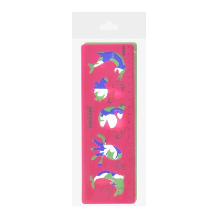 Set of stencils 3 pcs. Calligrata, 5 birds of bird/sea/animals +ruler 20cm-4