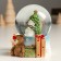 Souvenir Polystone Water Ball "Christmas tree with gnomes" 7x8x9 cm