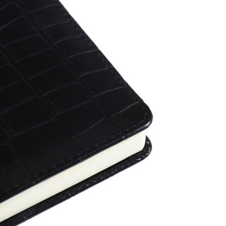Dated diary 2024 A5 176 sheets, Devente.grande, firm artificial leather cover, stamping foil, lies, cream block 70 g/m2, black-4