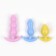 Anal traffic jam-hoods, set 3 pcs, silicone