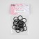 Step ring, metal, 15 mm, 20 pcs, black color