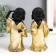 Polystone souvenir "Little Buddha in gold. Greeting" MIX 7.5x5x15 cm