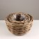 A set of 3pcs wicker pots, d35xh21cm, gray, rattan
