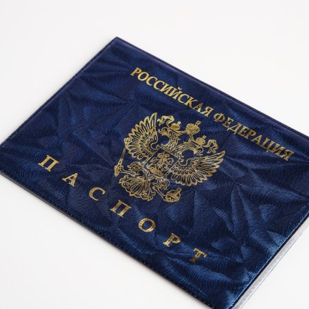 Cover for passport, blue color-2