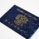 Cover for passport, blue color