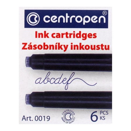 Centropen feathers for feathers of the Centropen 0019/06, 6 pieces, blue ink-1