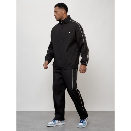 Sports suit men's, size 52, black color-1