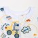 Coconut diaper travel, flannel 170 g/m, cotton 100%, height 62