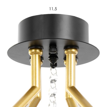 Antecu chandelier 4XLED 104W 3000-6000K black and gold 65x65x27 cm Bayerlux-10