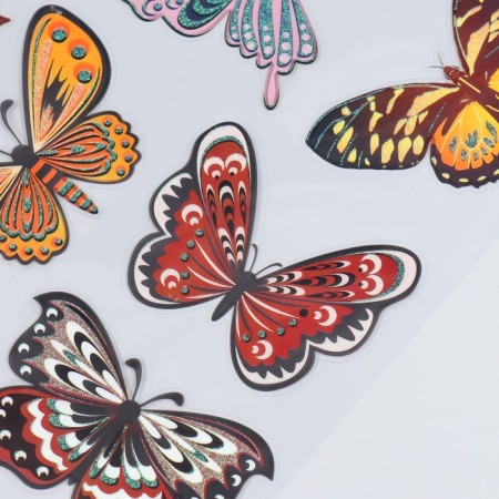 Sticking without sticky layer interior color "butterfly museum" 25x35 cm mix-4