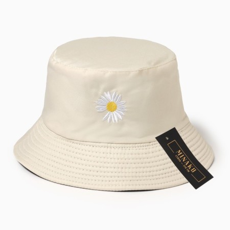 Panama Women's Bilateral Minaku "Chamomile" Beige color, size 56-58-5