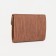 Women's wallet on the button, brown color