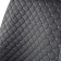 Frame caps for the front seats Car Performance, 2 pcs, alcantara, rhombus, black and gray